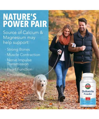 KAL Dolomite Powder 16 oz - Pure Calcium & Magnesium Supplement - Buy Online on GoSupps.com
