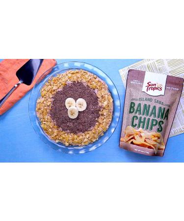 Sun Tropics Island Saba Banana Chips 4 oz (6 Pack) - Vegan, Gluten Free, Non GMO, Coconut Oil, Crispy Fruit Snacks - Buy Online on GoSupps.com