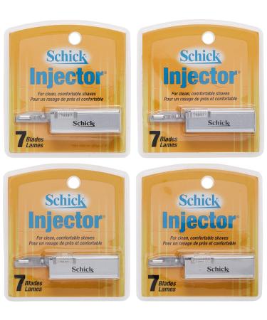 Schick Injector Razor Blades 4 Count (Pack of 1)