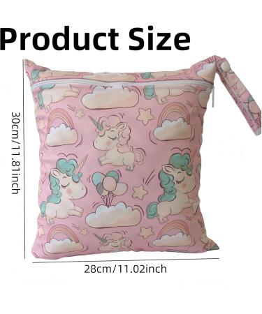 Wet Dry Bag 2 PCS Baby Wet Dry Bag Baby Reusable Diaper Wet Bag Cute Wet Dry Bags Washable Wet Clothes Bag with Handle Water Resistant Wet Clothes Bags Waterproof Reusable Wet Laundry Bag - Buy Online on GoSupps.com