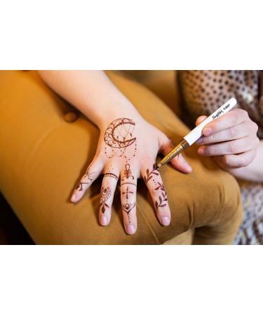 BIC BodyMark Temporary Tattoo Marker 2-Count Set - Henna Vibes in Black & Brown Ink - Buy Online on GoSupps.com