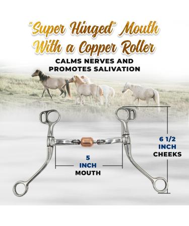 Colorado Saddlery Super Hinged Trainer Bit for Horses Stainless Steel - Buy Online on GoSupps.com