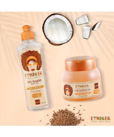 Etniker Coconut & Flaxseed Curl Defining Gel 10.1 oz - Long-Lasting Hold & Shine | L mar - Buy Online on GoSupps.com