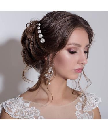 Charonle 32-Piece Wedding Pearl Hair Pins - Bridal Rhinestone Hair Accessories in Gold - Buy Online on GoSupps.com