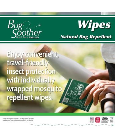 Natural Bug Soother Wipes (15-ct) | DEET-Free Mosquito Repellent for Adults Kids & Pets | Made in USA - Buy Online on GoSupps.com
