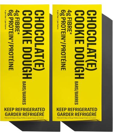 Mid-Day Squares High Protein Chocolate Bars 33g each 2 Pack 24 Squares Cookie Dough Flavour 20 Day Supply | Made with Real Chocolate 6g Plant Protein 4g Fiber Certified Vegan Gluten Free Cookie Dough 12 count (Pack of 2)