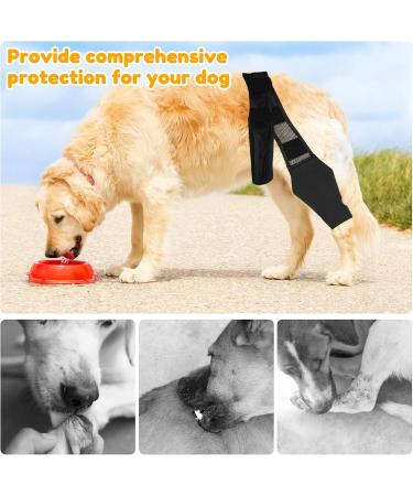 HSHGZSR Dog Knee Brace for Hind Leg Breathable Dog Leg Braces Comfortable Soft Dog ACL Brace Adjustable Pet Back Leg Support Brace for Supporting Dogs with Torn ACL Muscle Hind Leg Joint Discomfort Black S - Buy Online on GoSupps.com