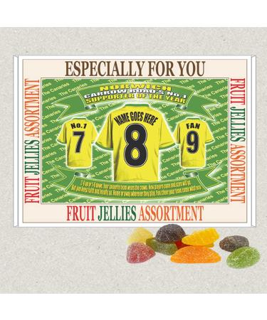 Norwich Football Shirt Personalised Gift Boxed Sweets Choice of Sweets - Buy Online on GoSupps.com