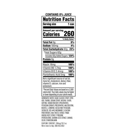 Rockstar Energy Drink Punched Fruit Punch 16oz Cans - 12 Pack - Buy Online on GoSupps.com