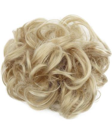 CAISHA Messy Scrunchie Bun Voluminous Wavy Hairpiece Blond Mix - Heat-Resistant Synthetic Fibres | PRETTYSHOP G28A #86A/613 - Buy Online on GoSupps.com