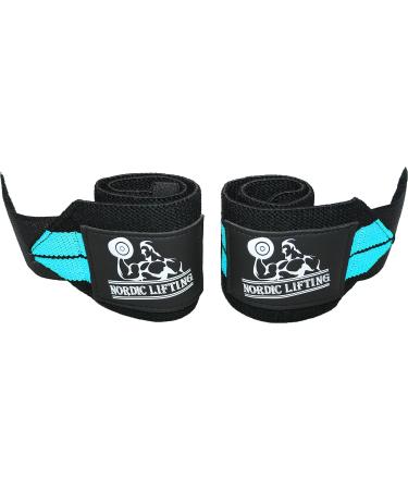Premium Aqua Blue Wrist Wraps for Strength Sports | Cross Training Bodybuilding & Powerlifting - Unisex Weightlifting Support - Buy Online on GoSupps.com