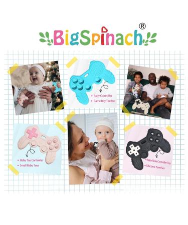 BigSpinach Baby Game Controller Teether Toy - Silicone Teething Toy for Gamer Parents & Kids - Cool Gaming Stuff (Blue+Black) - Buy Online on GoSupps.com
