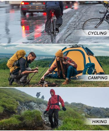 Swisswell Men's Waterproof Hiking Golf Fishing Rain Pants - Blue, XL - Buy Online on GoSupps.com