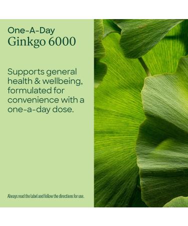 Thompson's One-A-Day Ginkgo 6000mg 60 Capsules - Buy Online on GoSupps.com