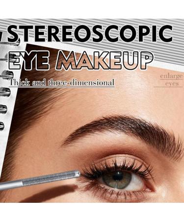 Waterproof Metal Applicator Mascara - Long-Lasting Waterproof Curling Makeup for Sensitive Faces | Metal Applicator Mascara - For Women Girls Wedding Photo Swimming Sports Travel N - Buy Online on GoSupps.com