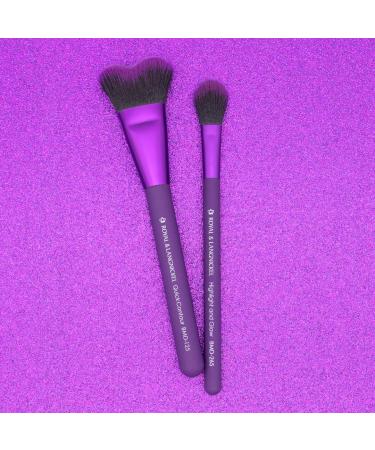 MODA Perfect Pairs Insta-Glow Makeup Kit with Contour and Highlight Brushes - Purple - Buy Online on GoSupps.com