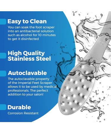 Callus Remover for Feet Extra Strength with Stainless Steel Foot File (Pedicure Grade) - Professional Foot Rasp Callus Remover Softener - Callus Treatment Heels and Hands - Cuticle Remover & Softener - Buy Online on GoSupps.com