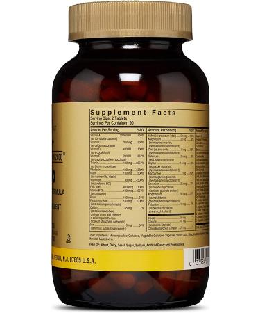 Solgar VM-2000 Multinutrient Formula - 180 Tablets for Optimal Health - Buy Online on GoSupps.com