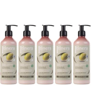  sarcia.eu ITINERA Moisturizing Body Lotion for Dry and Sensitive Skin with Tuscan Olive Oil 96% 370 ml Pack of 3 - Buy Online on GoSupps.com