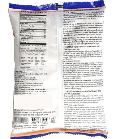 Vinh Thuan VT Asian Dumpling Flour Bot Banh Bao 2 Pack of 400g Traditional Vietnamese Chinese Rice Dumpling Bun For Meat Vegan Halal Recipes - Buy Online on GoSupps.com