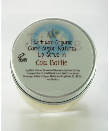 Bimble Organic Raw Cane Sugar Natural Lip Scrub 25g - Cola Bottle Flavour