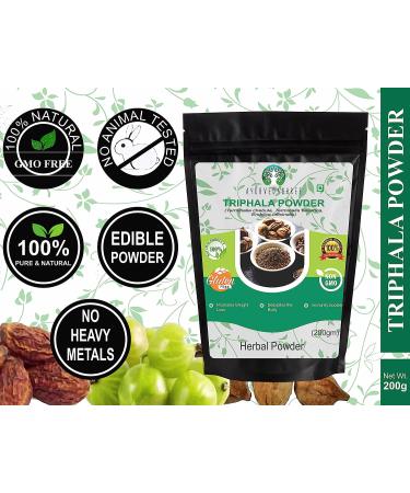 AYURVEDASHREE Triphala Powder 200 Gm - Daily Detox & Rejuvenation Formula - Immune Support - Non GMO - Vegan - GMP Certified - Buy Online on GoSupps.com