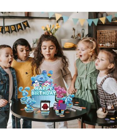 Denoar 25Pack Blues Clues Cake Toppers Cupcake Toppers Blues Clues Birthday Party Decoration Cake Decorations for Blues Clues Birthday party Supplies - Buy Online on GoSupps.com