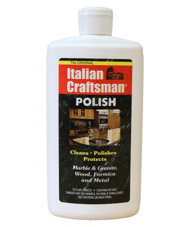 Granite and Marble Polish - Cleans and Protects - Italian Craftsman 16 oz 16 Fl Oz (Pack of 1)