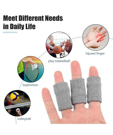 Buy VOCOSTE 10 Pcs Breathable Finger Sleeves - Elastic Compression Thumb Braces for Arthritis & Trigger Finger Relief - Gray Quality Support - Buy Online on GoSupps.com