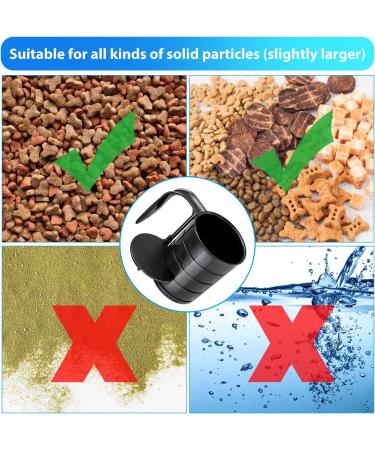 Pet Food Scoop with Measuring Lines - Injection Molded Plastic Cup for Dogs, Cats, Birds - Dishwasher Safe - 1 C, 3/4 C, 1/2 C, 1/4 C - Buy Online on GoSupps.com