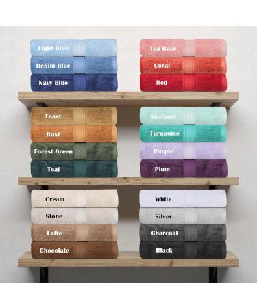 Superior 6-Piece Egyptian Cotton Towel Set | Luxurious Bath Hand & Washcloths - Spa Quality in Cream - Buy Online on GoSupps.com