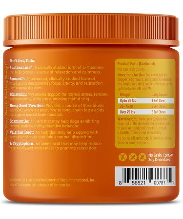 Zesty Paws Calming Chews for Dogs - Stress Relief with Ashwagandha & Melatonin - Buy Online on GoSupps.com