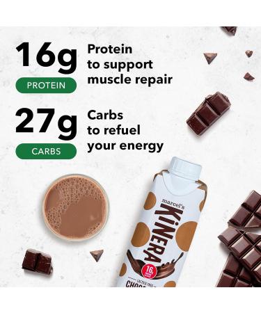 Marcel s Modern Pantry Kinera Lactose-Free High Protein Chocolate Beverage | Post Workout Recovery Drink for Athletes | 12 Pack - Advanced Sports Hydration - Buy Online on GoSupps.com