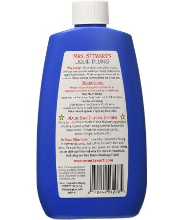 Mrs. Stewart's Concentrated Liquid Bluing - 8 fl oz (Pack of 1) - Buy Online on GoSupps.com