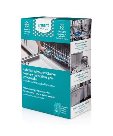 Smart Choice 10SCPROD02 Probiotic Dishwasher Cleaner, 6 Treatments