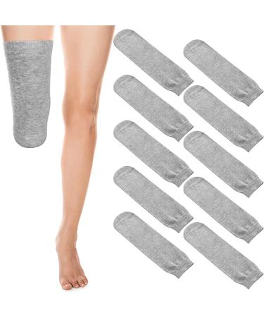 Bunnycool 10 Pcs Prosthetic Stump Shrinkers Amputee Socks Stump Shrinker Socks Prosthetic Socks for Men Women - Gray  - Buy Online on GoSupps.com
