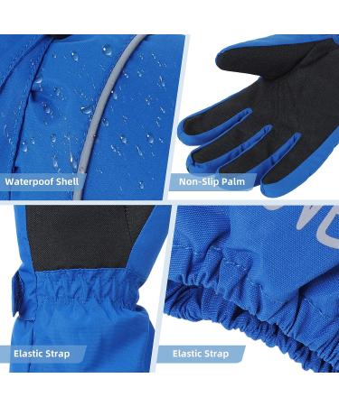 Zando Kids Winter Ski Gloves | Waterproof Snowboard Gloves for Boys Girls | Medium (6-10 years) | Rose Pink - Buy Online on GoSupps.com