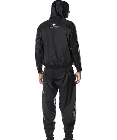 Buy Mytra Fusion XL Weight Loss Slimming Sauna Sweat Suit | Black & Grey Fitness Wear for Optimal Performance - Buy Online on GoSupps.com