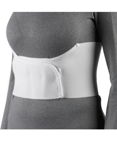 OTC Elastic Chest Panel Universally Adjustable Rib Belt for Women, White, Regular White Regular