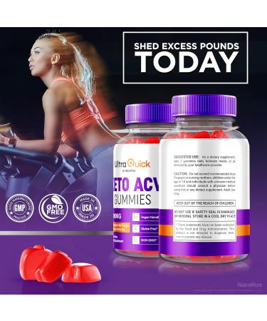 (2 Pack) Ultra Quick Keto ACV Gummies UltraQuick Keto+ACV Weight Loss Support Premium Keto Plus ACV Formula Natural Apple Cider Vinegar Official Gomitas Reviews (120 Gummies) - Buy Online on GoSupps.com