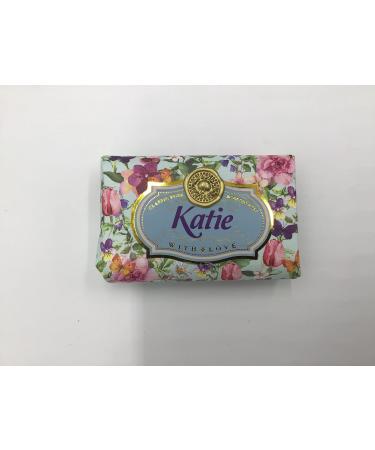 Katie - Gift Soap Bar For Her Birthday Rose Scent Mum Grandmother Cleanser Lather Present Girl