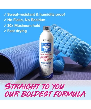 EBIN NEW YORK Wonder Lace Melt Spray Sports Edition - Rosemary Mint + Biotin (80ml/2.7oz) | Sweat & Water Resistant | Maximum Hold | No Residue 2.7oz/ 80ml Rosemary Mint + Biotin (Sports Edition) - Buy Online on GoSupps.com