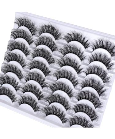 8D Fluffy False Eyelashes - Wispy Faux Mink Cat Eye Lashes | Lightweight 14 Pairs Pack for Stunning Look - Buy Online on GoSupps.com