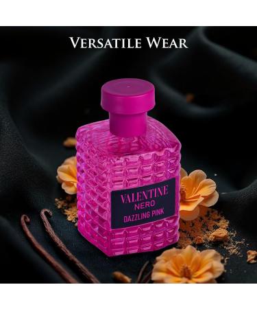 Valentine Nero Dazzling Pink for Women EDP - Amber Floral Fragrance - Top Notes of Sweet Green Mandarin & Orange Blossom - Base Scents of Madagascar Bourbon Vanilla - Elegant 100ml Bottle - Buy Online on GoSupps.com