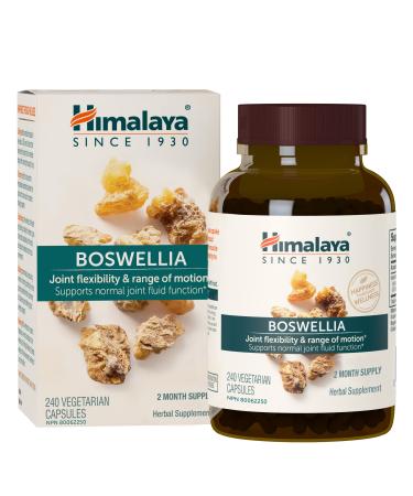 Himalaya Boswellia Joint Support for Mobility and Flexibility Promotes Tissue Preservation 250 mg 240 Capsules 2 Month Supply