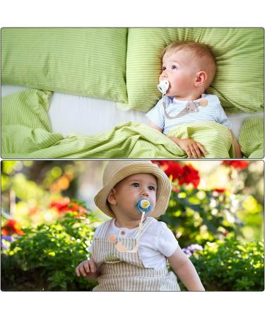 Kunandroc 3 Pcs Baby Dummy Clips | Soother Chain Holder Pacifier Strap for Girls Boys - Buy Online on GoSupps.com