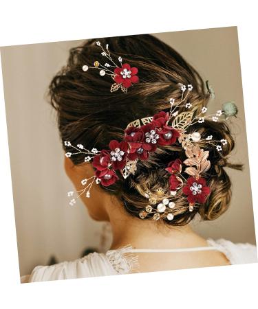 minkissy 10 Sets Bridal Headwear Pearl Wedding Hair Accessories Bridal Hair Clip Side Bridal Tiaras Rhinestone Barrettes Bridal Hair Accessories Flower Claw Clips Hair Pin Comb Bride Dress - Buy Online on GoSupps.com