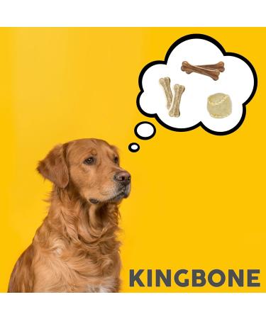 Croci King Bone for Dogs | Natural Cowhide Chewing Snacks - 7.5 cm 140g Baseball Ball & Tooth Cleaning Sticks - Buy Online on GoSupps.com