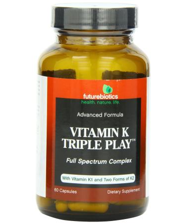 FutureBiotics Vitamin K Triple Play 60 Capsules