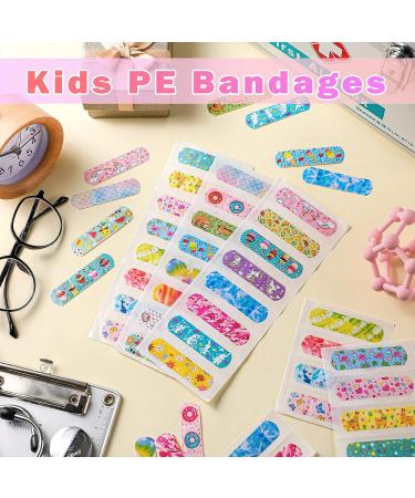 240 Pcs Kids Cartoon Bandages Set - Colorful Cute Adhesive Stickers for Cuts & Scrapes - Waterproof & Breathable - 24 Styles Girls Flexible Bandages Bulk - Buy Online on GoSupps.com